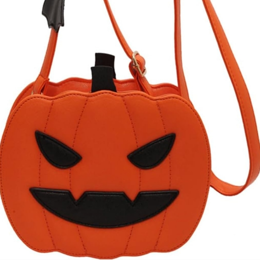 Cross body novelty pumpkin purse bag